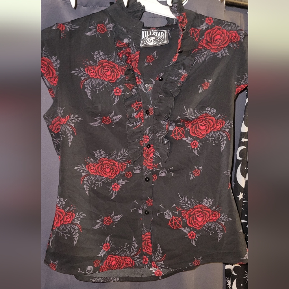 Killstar Beatrice Chiffon blouse